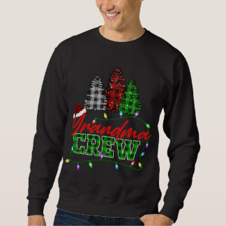 Oma Crew Tree Buffalo Kariert Matching Family Ch Sweatshirt