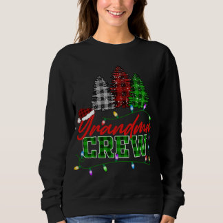 Oma Crew Tree Buffalo Kariert Matching Family Ch Sweatshirt