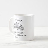 Oma Crown Queen Grandchildren Kaffeetasse (Vorderseite Links)
