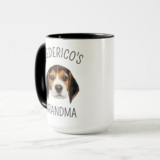 Oma Custom Cat Face Cat Eigentümer Haustiere Tiere Tasse (Vorderseite Links)