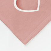 Oma Custom Text Hearts Rose Rosa Fleecedecke (Ecke)