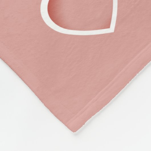 Oma Custom Text Hearts Rose Rosa Fleecedecke (Ecke)