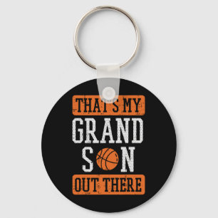 Oma da draußen Basketball Oma Opa Männer Schlüsselanhänger