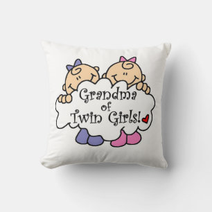 Oma de Twin Girls Geschenke Kissen