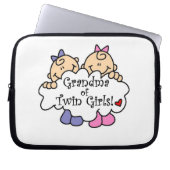 Oma de Twin Girls Geschenke Laptopschutzhülle (Vorderseite)