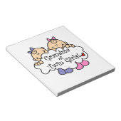 Oma de Twin Girls Geschenke Notizblock (angewinkelt)