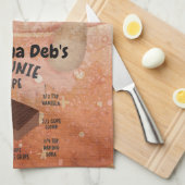 Oma Deb's Brownie-Rezept Geschirrtuch (Viertel Falte)