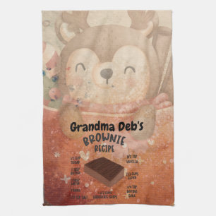 Oma Deb's Brownie-Rezept Geschirrtuch