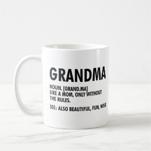 Oma Definition Funny Großmutter Wertschätzung Kaffeetasse