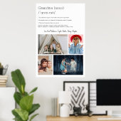 Oma Definition Personalisiert 4 Foto Collage Poster (Heimbüro)