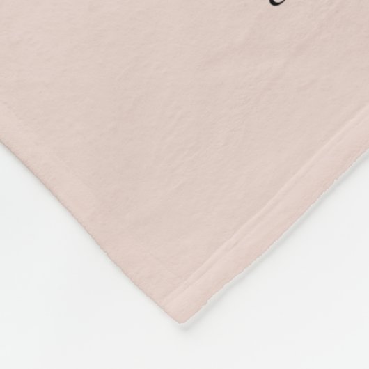 Oma Definition Script-Rose Gold Glitzer Fleecedecke (Ecke)