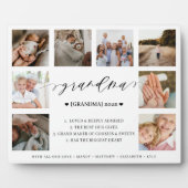 Oma Definition Skript Fotocollage Keepake Fotoplatte (Vorderseite)