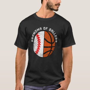 Oma der Baller Baseball Basketball Oma T-Shirt