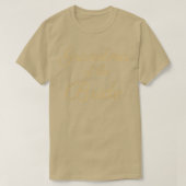 Oma der Braut , Gold Script, Wedding & Brid T-Shirt (Design vorne)