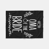 Oma der Braut-Hochzeitsfamilie Fleecedecke (Vorderseite (Horizontal))