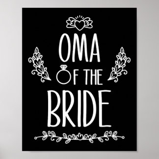 Oma der Braut-Hochzeitsfamilie Poster