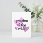 Oma der Braut Postkarte (Stehend Vorderseite)
