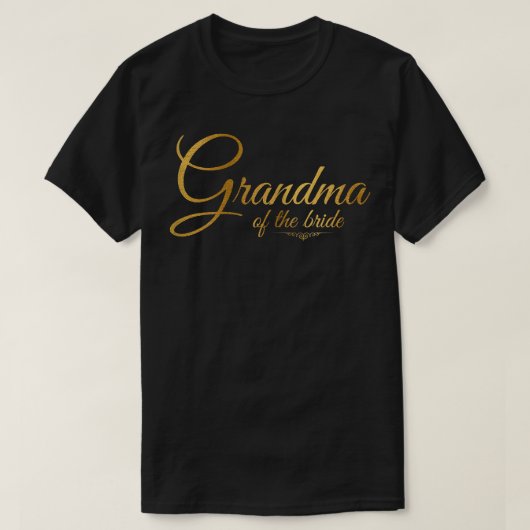 Oma der Braut T-Shirt (Design vorne)