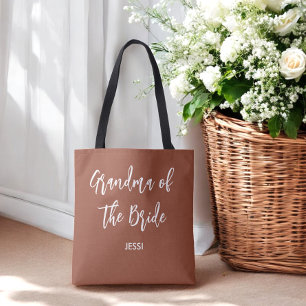 Oma der Braut Terrakotta-Hochzeit  Tasche