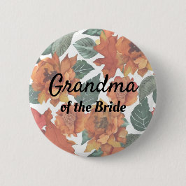 Oma der Bride Herbst-Hochzeitsschaltfläche Button