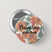 Oma der Bride Herbst-Hochzeitsschaltfläche Button (Vorne & Hinten)
