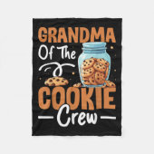 Oma der Cookie-Crew Fleecedecke (Vorderseite)