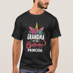 Oma der Geburt Prinzessin Unicorn Girls Fam T-Shirt