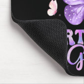 Oma der Geburtstags-Schmetterlings-Party Mousepad (Ecke)