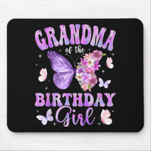 Oma der Geburtstags-Schmetterlings-Party Mousepad