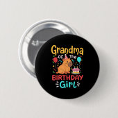 Oma der Geburtstagsfamilie Capybara Bday Button (Vorne & Hinten)