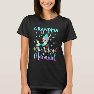 Oma der Geburtstagsmermaid Funny Matching Fam T-Shirt