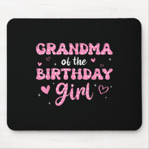 Oma der Geburtstagspinsel-Mädchen-Matching-Familie Mousepad