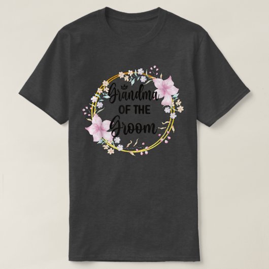 Oma der Hochzeit der Dusche T-Shirt (Design vorne)