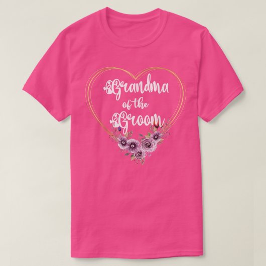 Oma der Hochzeit der Dusche T-Shirt (Design vorne)