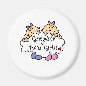 Oma der Zwillingsmädchen Magnet (Vorne)