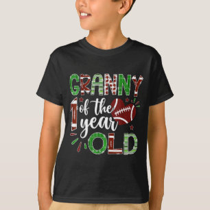 Oma des 1-jährigen Fußballers zum ersten Geburtsta T-Shirt
