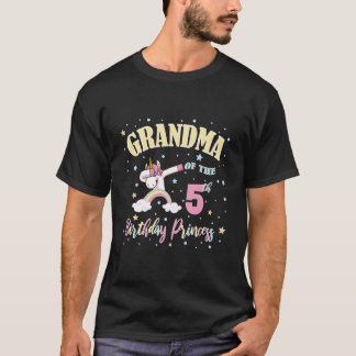 Oma des 5. Prinzessinnen-Einhorns 5 T-Shirt