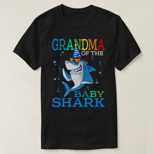 Oma des Baby Shark Birthday Brother Shark S T-Shirt (Design vorne)