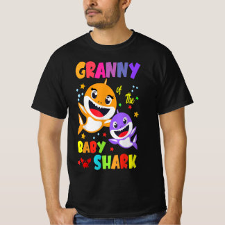 Oma des Baby Shark Birthday Granny Shark T-Shirt