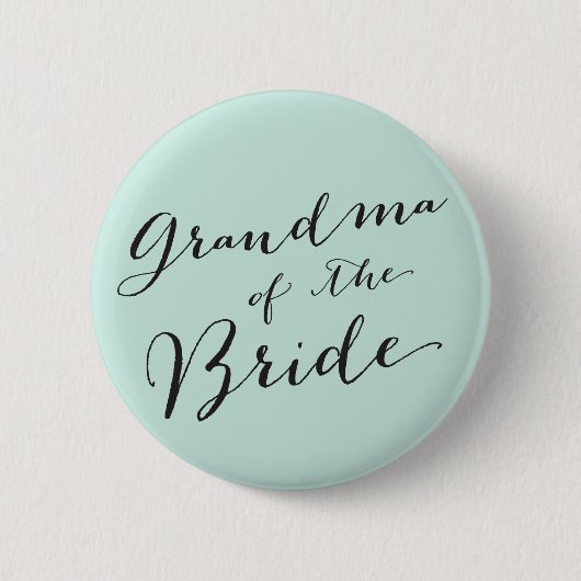Oma des Bride Chic Wedding Probe Party Button (Vorderseite)
