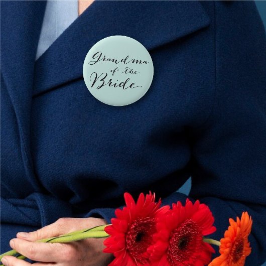 Oma des Bride Chic Wedding Probe Party Button
