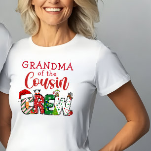 Oma des Cousin-Crew-Weihnachts-Doodles T-Shirt