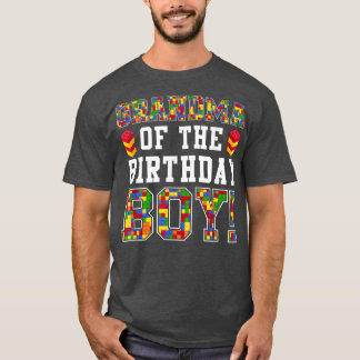 Oma des Geburtstags Boy Block Gebäude Boys Ki T-Shirt