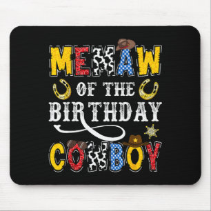 Oma des Geburtstags-Cowboys Western Rodeo Oma Mousepad