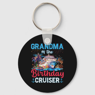 Oma des Geburtstags Cruiser Funny Cruise Geburt Schlüsselanhänger