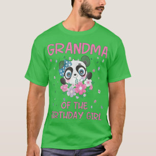 Oma des Geburtstags Girl Panda Bären Party Fami T-Shirt