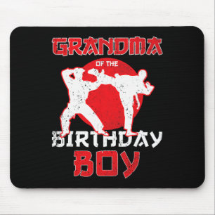 Oma des Geburtstags Karate Taekwondo Boy Marti Mousepad