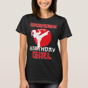 Oma des Geburtstags-Karate-Taekwondo-Mädchens T-Shirt