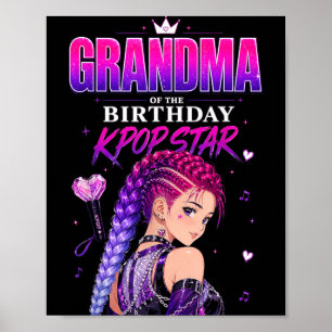 Oma des Geburtstags Kpop Star Girls Korean Pop Poster