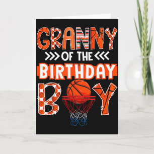 Oma des Geburtstagsjungen Basketballliebhaber Matc Karte